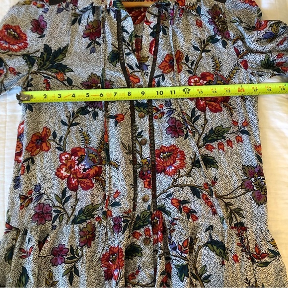 Anthropologie Maeve Janie Flounced Peasant Blouse. Size 00. - Picture 10 of 12